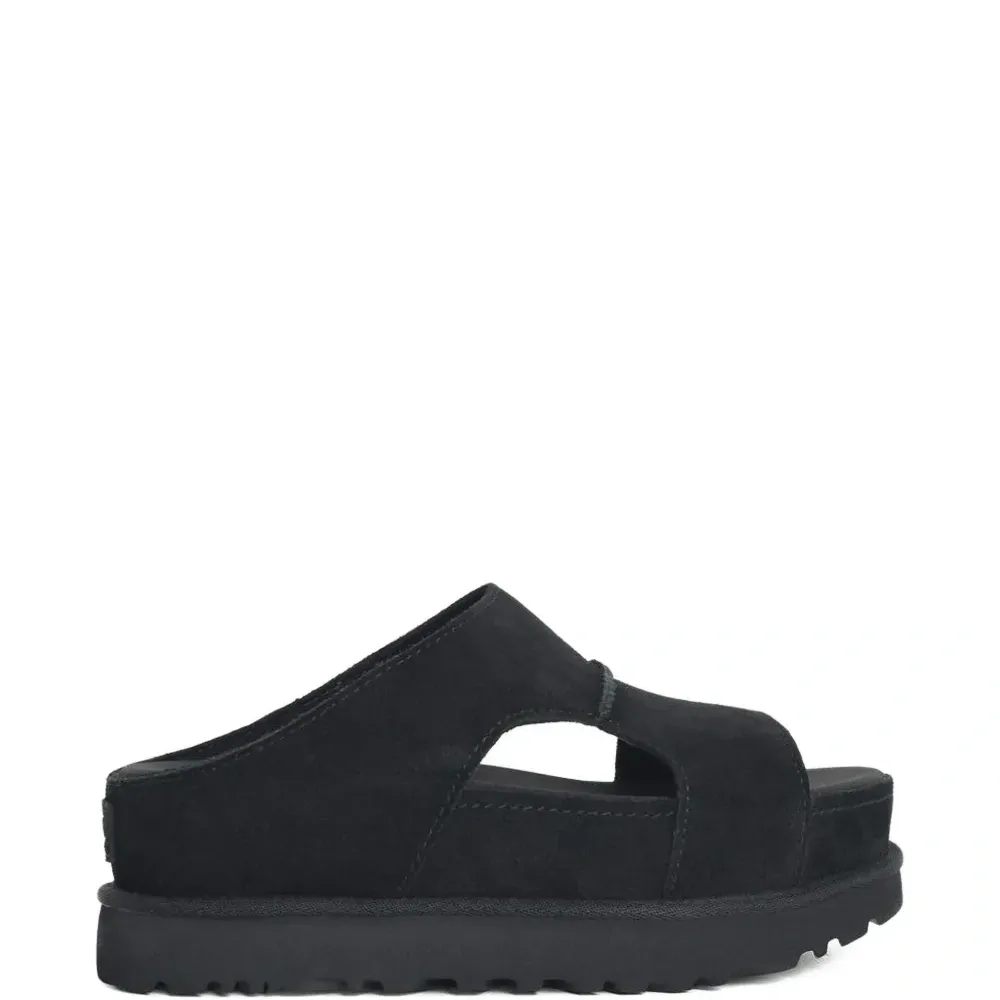 Босоножки с открытым носком и оверлочной строчкой