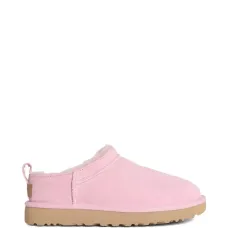 Классические микро-ботинки из розовой замши Классические микро-ботинки из розовой замши