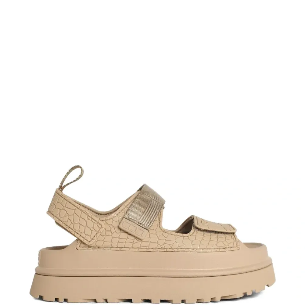 Босоножки из тисненой кожи Goldenglow