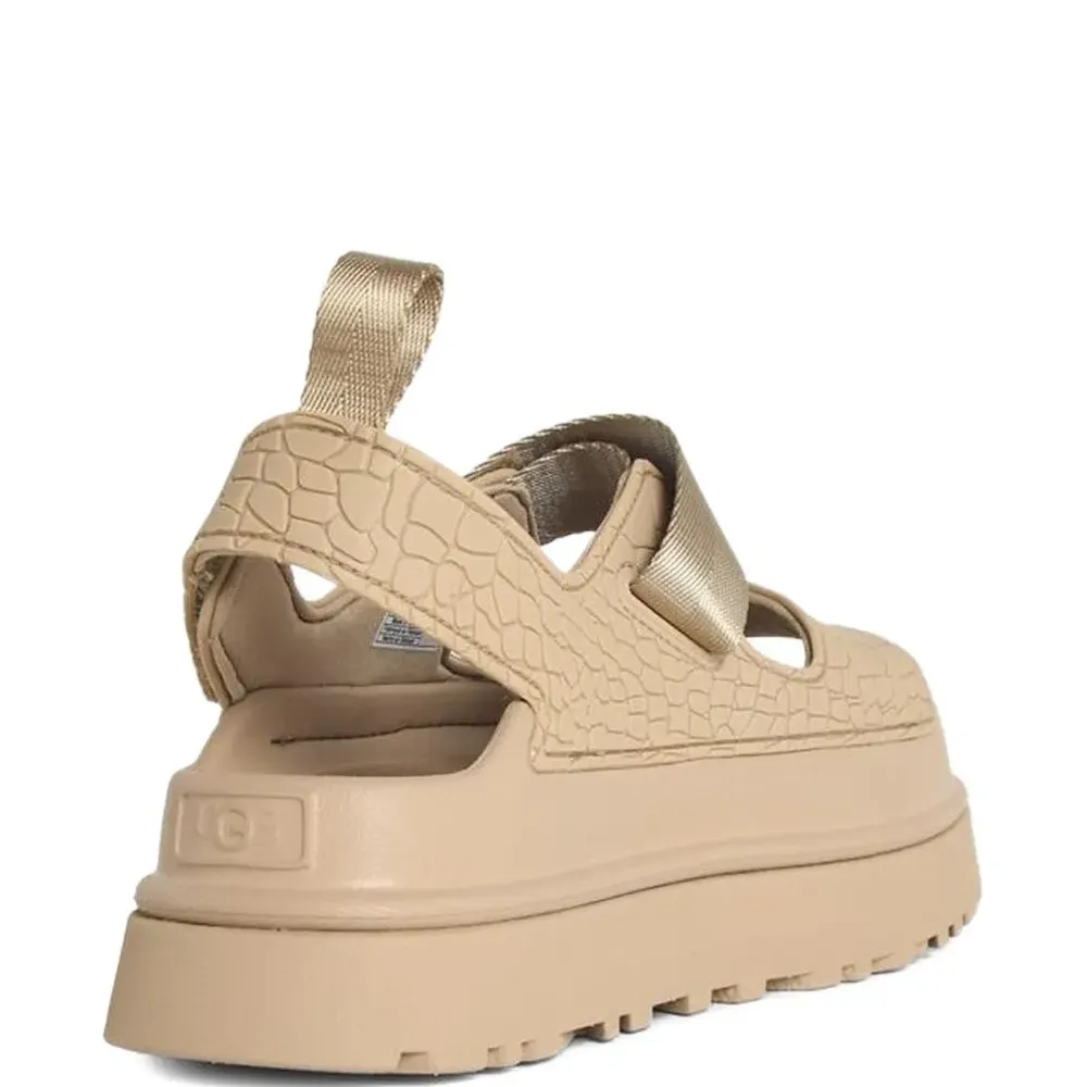 Босоножки из тисненой кожи Goldenglow