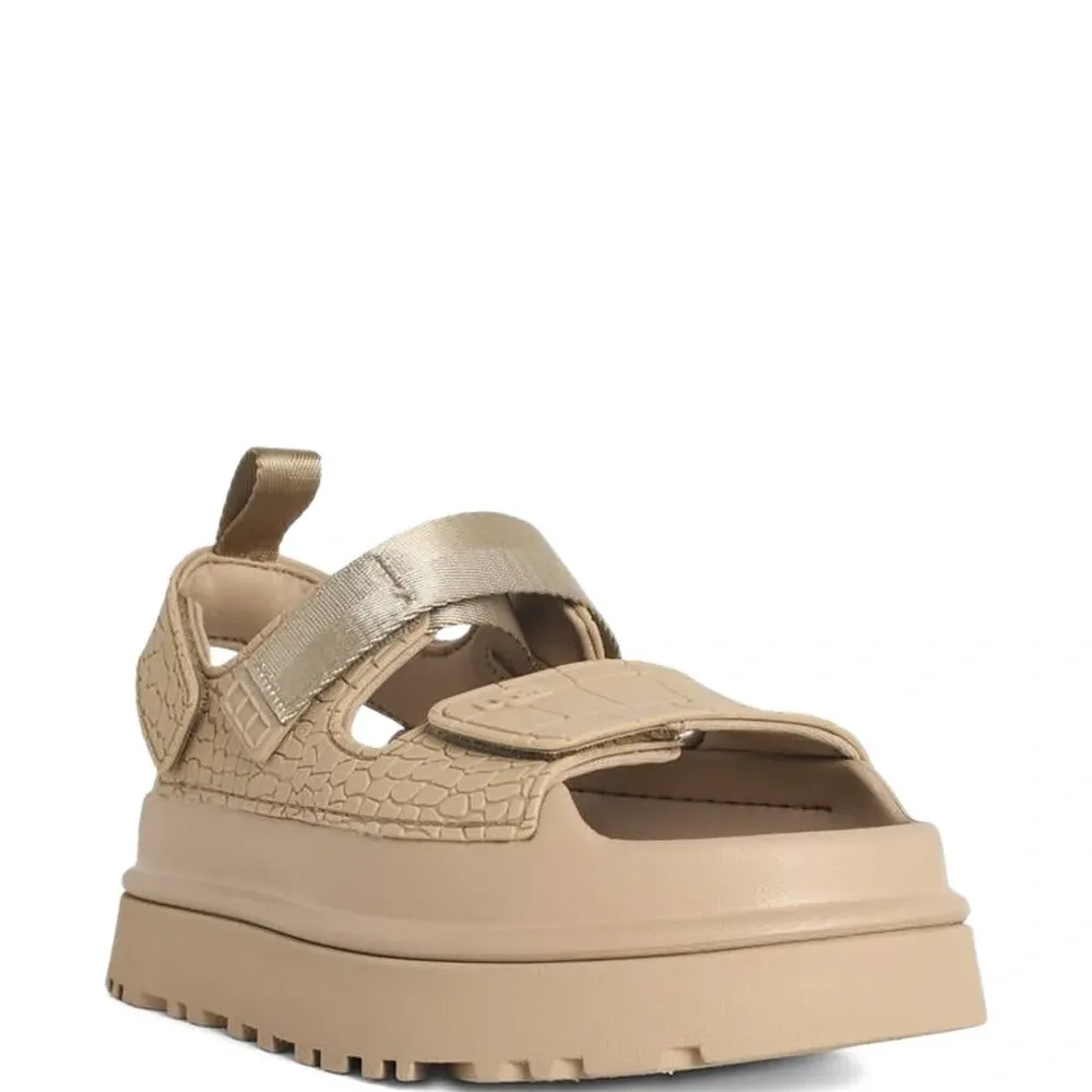 Босоножки из тисненой кожи Goldenglow