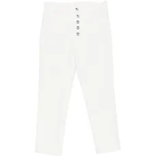 Джинсы из денима на пуговицах