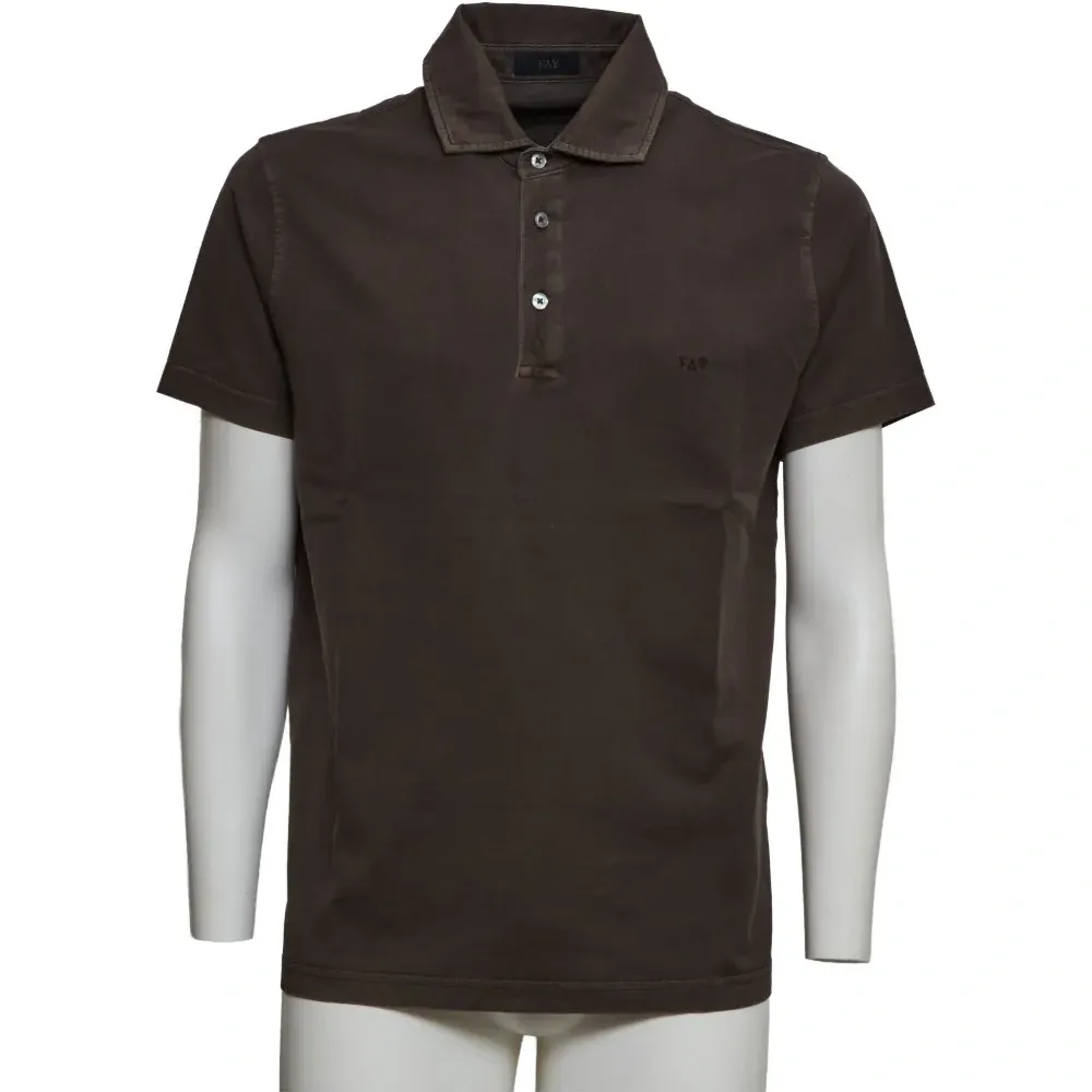 Поло с вышитыми деталями