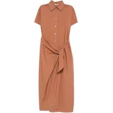 Платье миди с завязками Платье миди с завязками