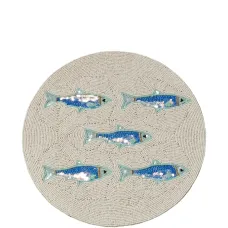 Салфетка с рыбьим узором