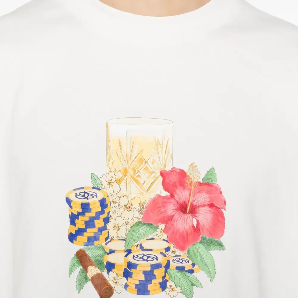 Футболка с цветочным принтом Hibiscus Club