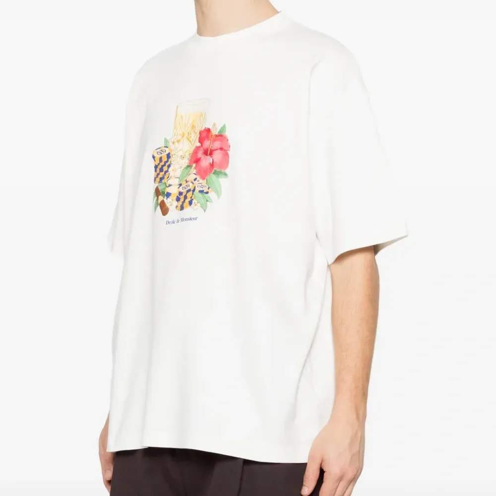 Футболка с цветочным принтом Hibiscus Club