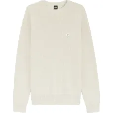 Вязаный свитер с круглым вырезом