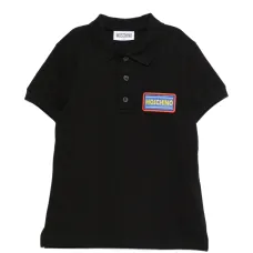 Поло с нашивкой-логотипом