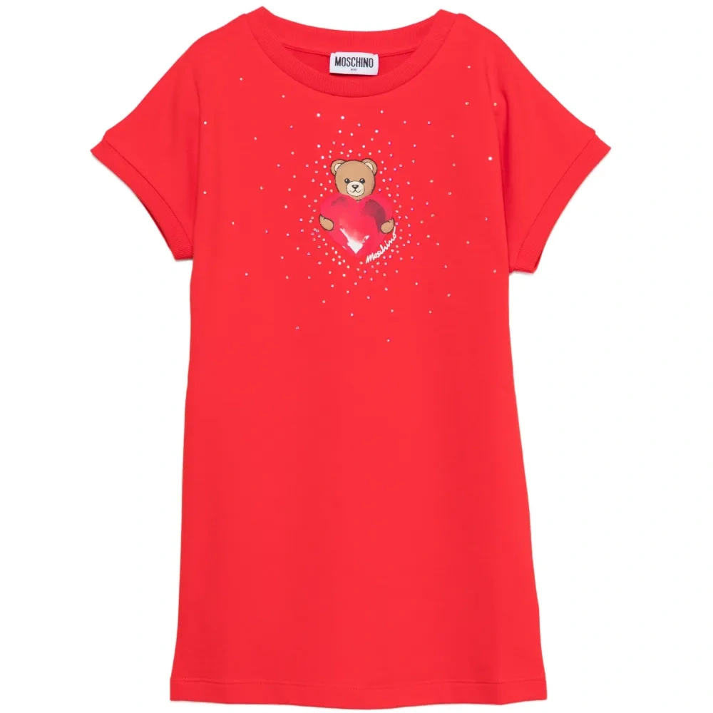 Платье с изображением медведя