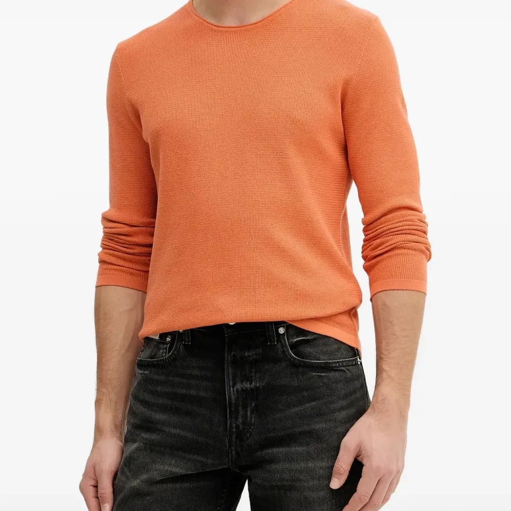 Свитер вафельной вязки