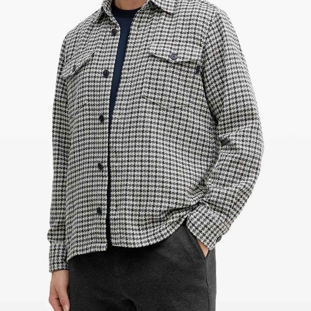 Рубашка в гусиную лапку