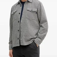 Рубашка в гусиную лапку