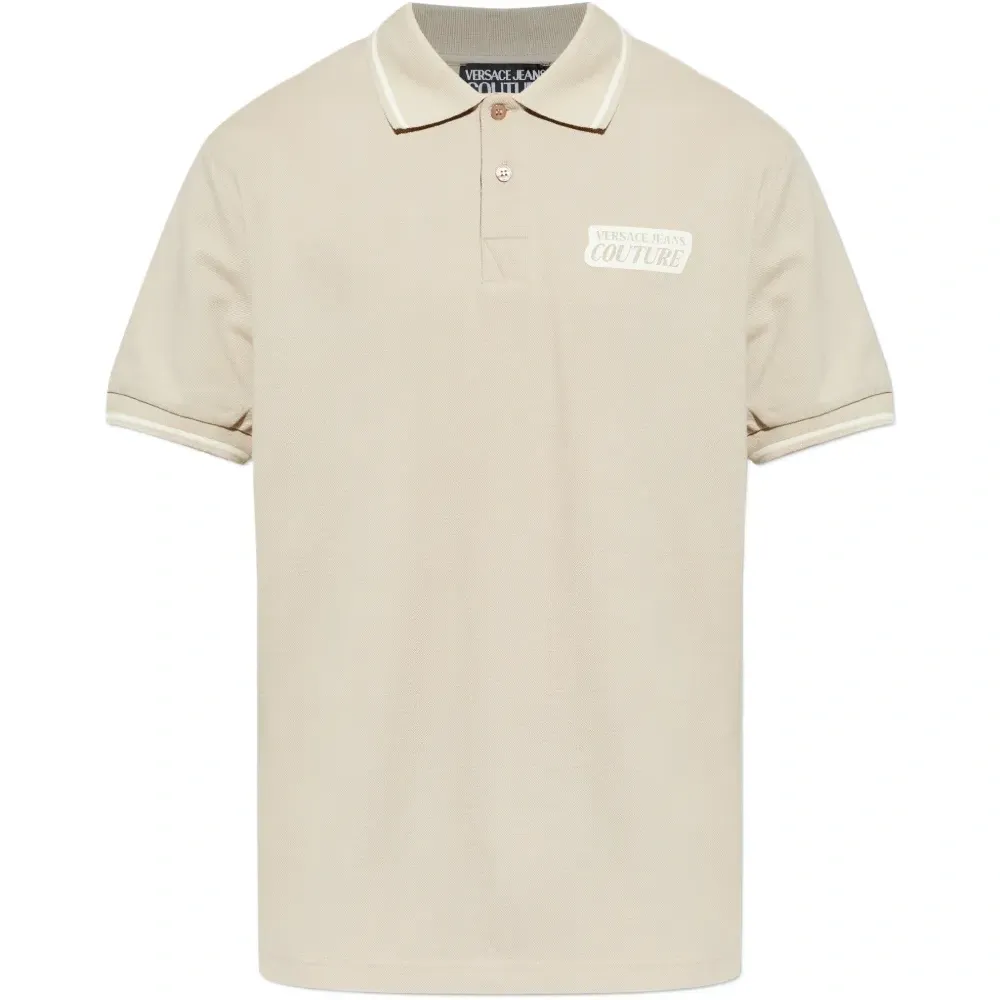 Поло с окантовкой и логотипом