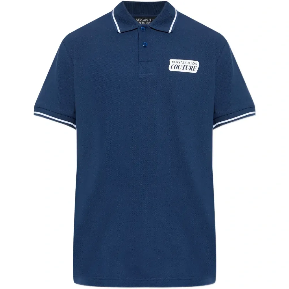 Поло с отделкой и логотипом