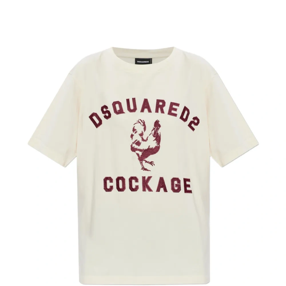 Хлопковая футболка с принтом Хлопковая футболка с принтом