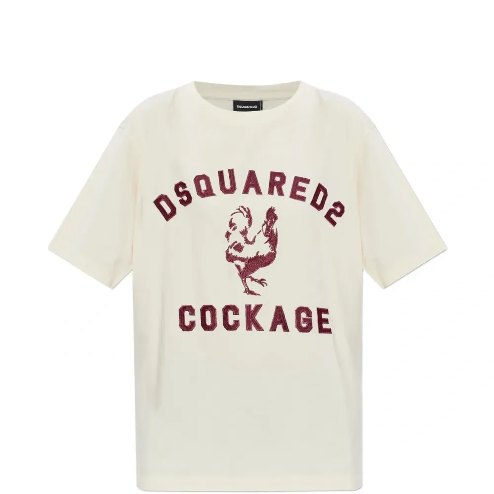 Хлопковая футболка с принтом