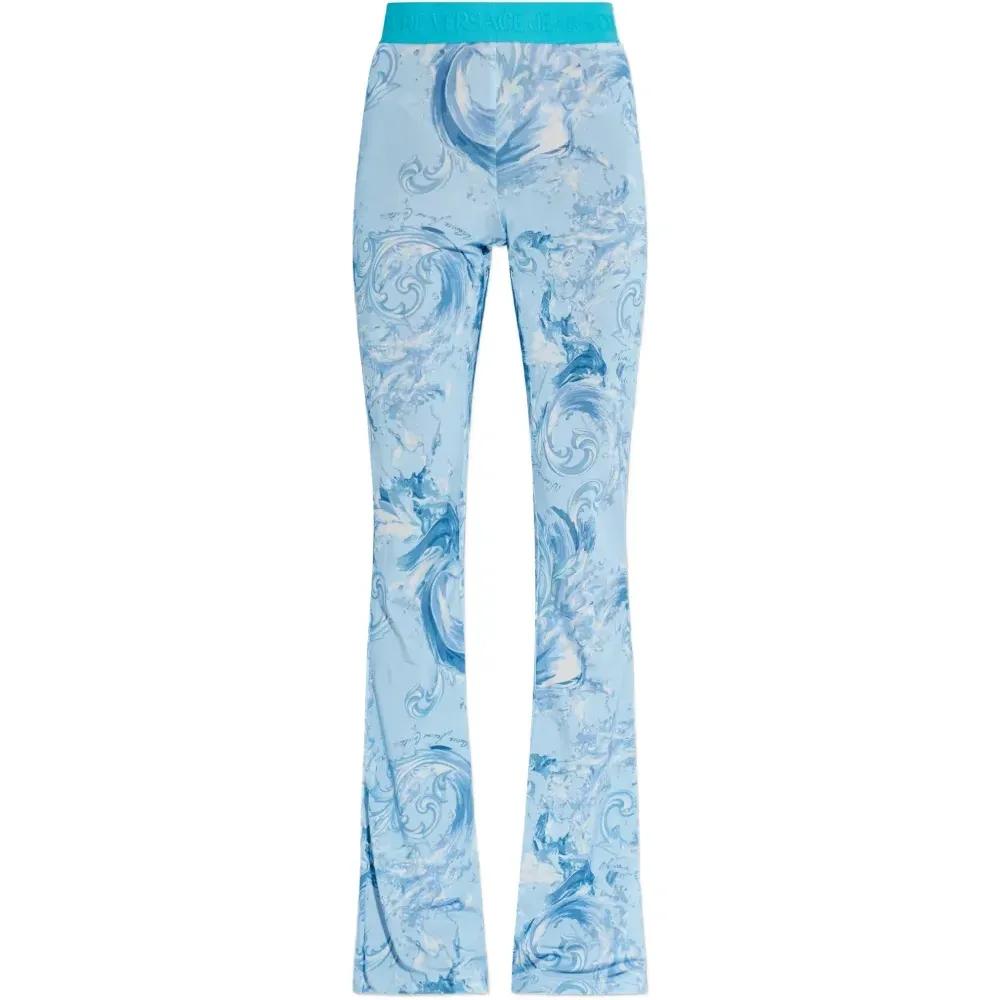 Брюки с принтом по всей поверхности