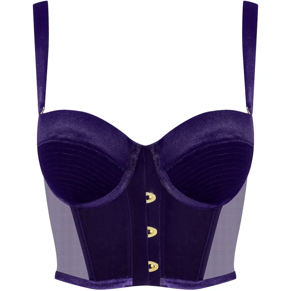 Бюстгальтер-бюстье с шнуровкой