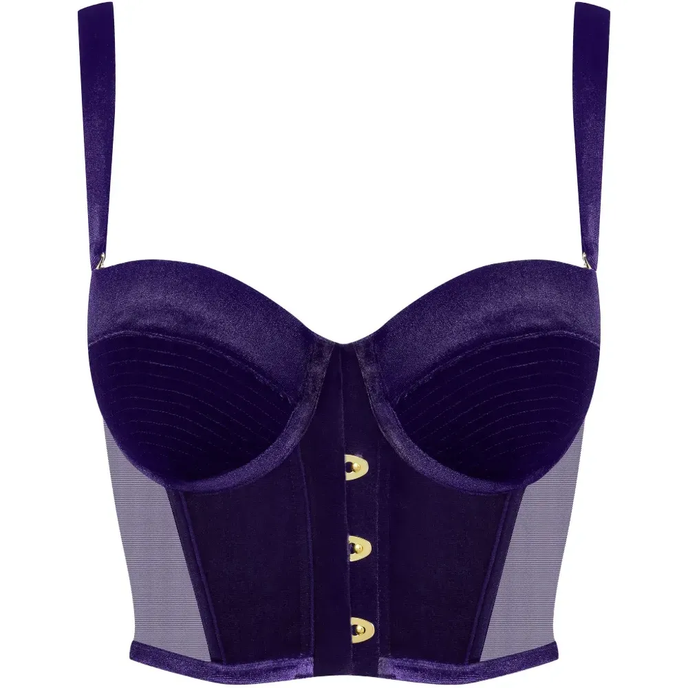 Бюстгальтер-бюстье с шнуровкой