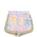 Шорты с оборками и принтом в виде морских звезд