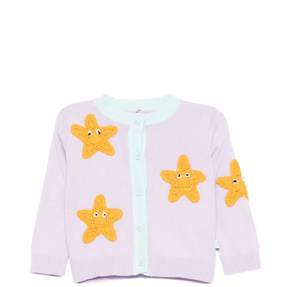 Кардиган с нашивками в виде звёзд