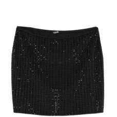 Мини-юбка с кристаллами