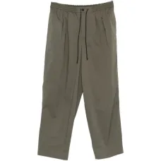 Брюки широкого кроя на завязках