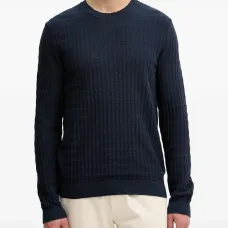 Фактурный джемпер с длинными рукавами