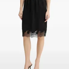 Миди-юбка с кружевом