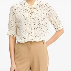 Блузка из крепдешина в горошек Barcolana Блузка из крепдешина в горошек Barcolana