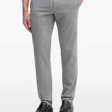 Брюки с узором и шлевками для ремня