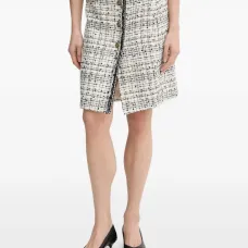 Твидовая юбка с пуговицами Tribunal Твидовая юбка с пуговицами Tribunal