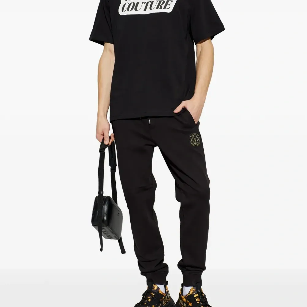 Брюки с логотипом и завязками