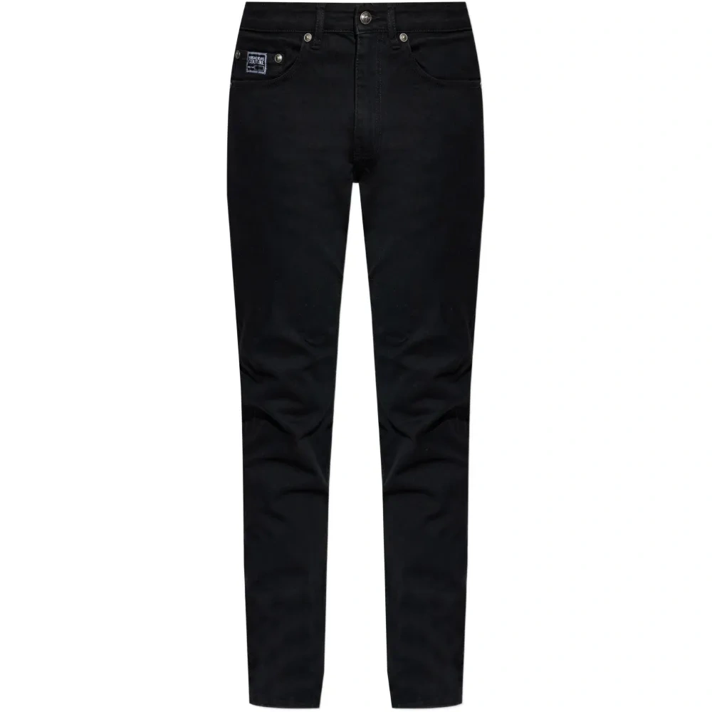 Джинсы с нашивкой-логотипом