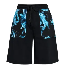 Шорты с принтом и кулиской