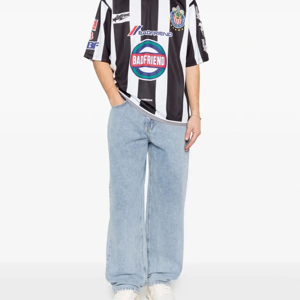 Футболка из трикотажа в полоску