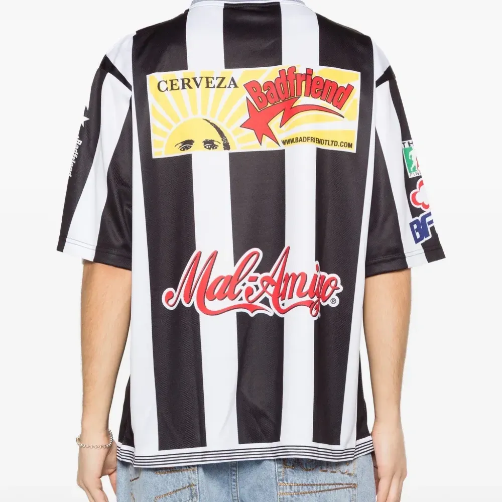 Футболка из трикотажа в полоску