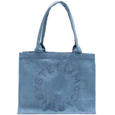 Сумка-тоут с логотипом и заклёпками