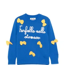 Топ с нашивкой в виде пасты фарфалле "Принцесса"