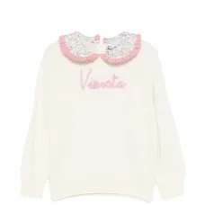 Детская блузка Alba с цветочным принтом и оборчатым воротником