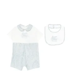 Детский комбинезон с нагрудником с принтом "пейсли" (набор из двух штук) Детский комбинезон с нагрудником с принтом "пейсли" (набор из двух штук)