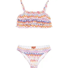 Бикини с оборками и зигзагообразным узором