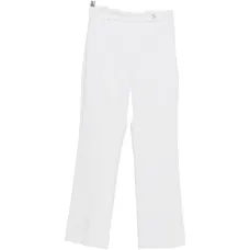 Укороченные брюки с логотипом на бляшке