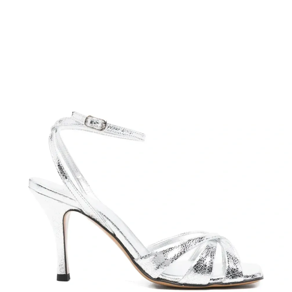 Кожаные босоножки Abelie с перекрученными ремешками