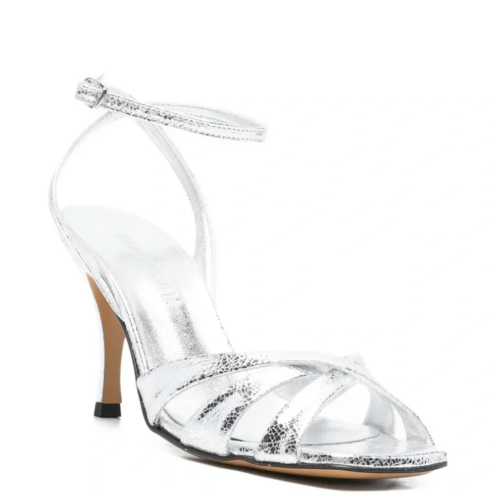 Кожаные босоножки Abelie с перекрученными ремешками