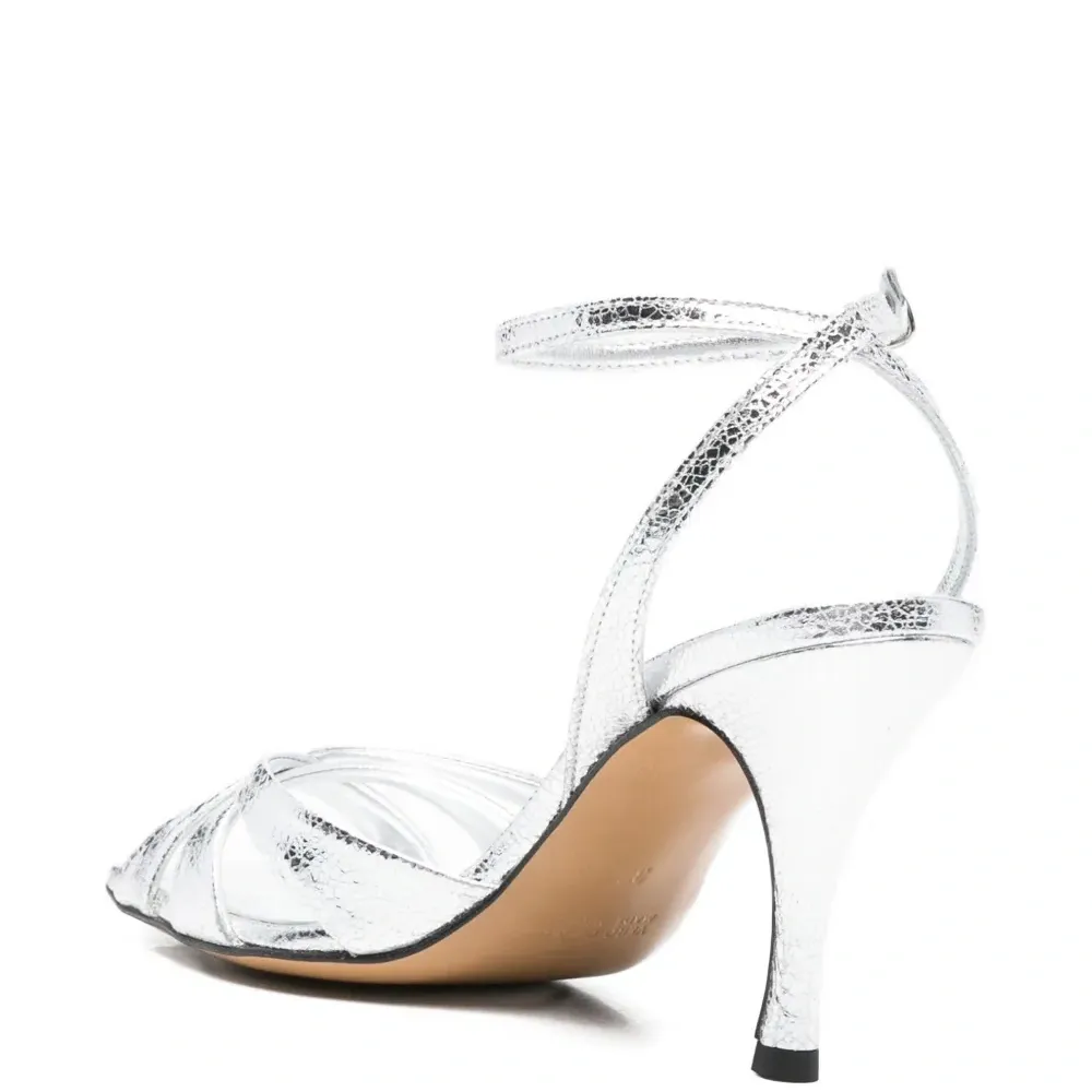 Кожаные босоножки Abelie с перекрученными ремешками