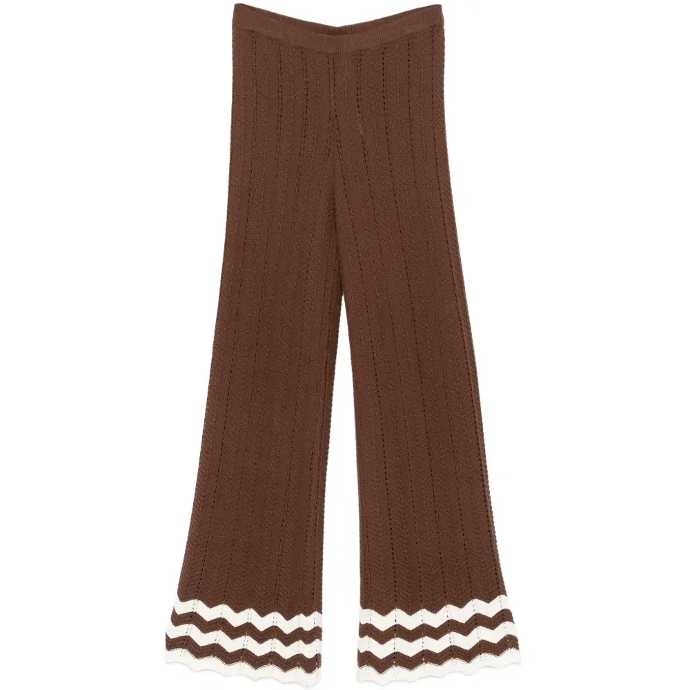 Вязаные брюки