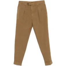 Брюки со складками спереди