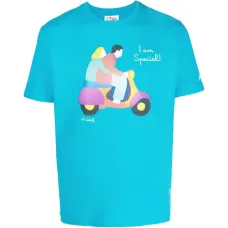 Футболка с графическим принтом и круглым вырезом